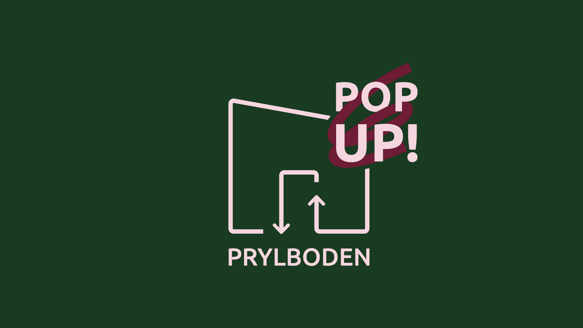 Logotyp för Prylboden POPUP!